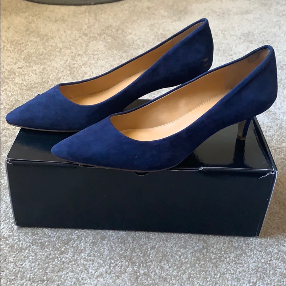J. Crew Kitten Heels - Navy Blue